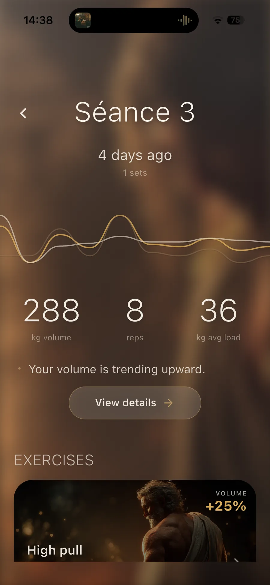 AARU performance ranking screen